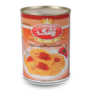 کنسرو سس ماکارونی با سویا 380گرمی زشک 12ع