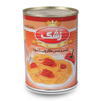 کنسرو سس ماکارونی با سویا 380گرمی زشک 12ع