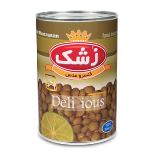 کنسرو عدس 380گرمی زشک 12ع