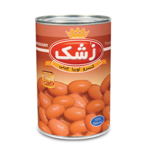 کنسرو خوراک لوبیا ساده زشک 380 گرمی 24ع