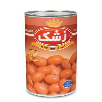کنسرو خوراک لوبیا ساده زشک 380 گرمی 24ع