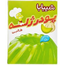 پودرژله شیبابا 100گرم 12ع طالبی